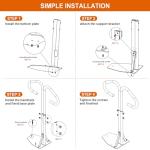 HomiShare Adjustable Hot Tub Handrail with Swivel
