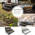 XtremepowerUS Slip-Resistant Spa Step with Storage