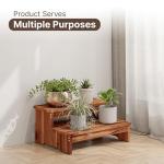 Acacia Wood 2-Step Stool for Hot Tubs