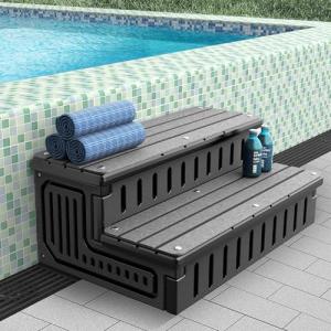 Universal Hot Tub Steps with Anti-Slip Mats