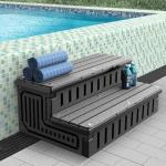 Universal Hot Tub Steps with Anti-Slip Mats