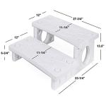 XtremepowerUS 2-Step Spa Hot Tub Side Steps
