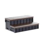 KUAFU 2-Step Slip Resistant Hot Tub Ladder with Storage