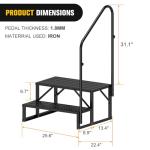 Nilight Portable RV Step with Handrail for Hot Tubs
