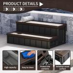 KUAFU 2-Step Slip Resistant Hot Tub Ladder with Storage