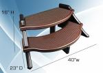 Wide Hot Tub Steps with Oversized Treads