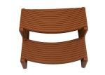 Non-Slip Portable Spa Deck Steps, Redwood