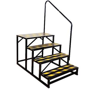 Portable Hot Tub Steps with Handrail - 4 Steps