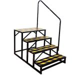 Portable Hot Tub Steps with Handrail - 4 Steps