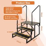 Kinchoix Portable RV Hot Tub Steps with Handrail