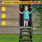 Portable Hot Tub Steps with Handrail - 4 Steps