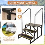 Kinchoix Portable RV Hot Tub Steps with Handrail