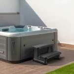 Backyard Expressions Black No-Slip Hot Tub Steps
