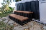 Deluxe Two-Tier Non-Skid Hot Tub Steps - Espresso