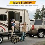Portable Hot Tub Steps with Handrail - 4 Steps