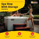 Heatwave Spa Steps with Storage - Red Brick