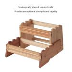 32" Wooden 2-Step Stool for Hot Tubs
