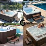 GREVO Non-Slip Hot Tub Steps for All Spas