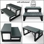 GREVO Non-Slip Hot Tub Steps for All Spas