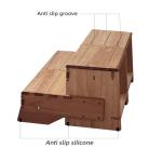 32" Wooden 2-Step Stool for Hot Tubs
