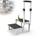 Adjustable RV Steps with Handrail for Hot Tubs