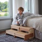 32" Wooden 2-Step Stool for Hot Tubs