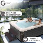 GREVO Brown Hot Tub Steps for Any Spa
