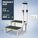 Adjustable RV Steps with Handrail for Hot Tubs