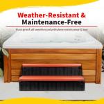 Heatwave Spa Steps with Storage - Red Brick