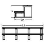 Highwood Two Tier Hot Tub and Spa Steps, Black