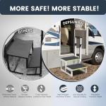 Adjustable RV Steps with Handrail for Hot Tubs