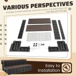 HECASA 36-Inch Non-Slip Hot Tub Steps with Storage
