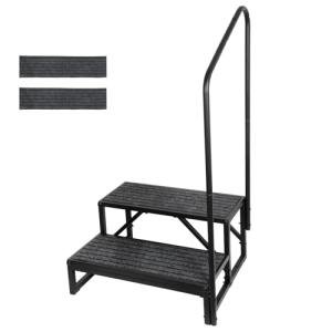 Heavy Duty RV Steps with Handrail and Mat
