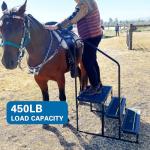 Heavy Duty RV Steps with Handrail and Mat