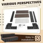 HECASA 36-Inch Non-Slip Hot Tub Steps with Storage