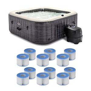 Intex PureSpa Plus Greystone Square Hot Tub