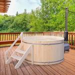 Wood-Fired Hot Tub & Ice Bath for 4-5