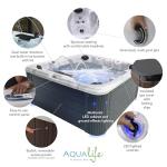Aqualife 7-Person Outdoor Hot Tub with 34 Jets