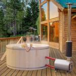 Wood-Fired Hot Tub & Ice Bath for 4-5