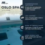 MSpa Oslo Square Inflatable Hot Tub for 4-6 People