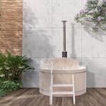 Aleko Wood Hot Tub and Ice Bath for 4-5