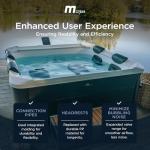 MSpa Oslo Square Inflatable Hot Tub for 4-6 People