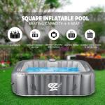 Portable 6-Person Inflatable Hot Tub with Jets