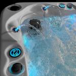 4-Person Hot Tub with Jets, Bluetooth & Lights