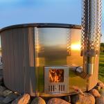 SaunaLife S4N Wood-Fired Hot Tub for 6