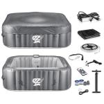 Portable 6-Person Inflatable Hot Tub with Jets