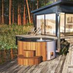 SaunaLife S4N Wood-Fired Hot Tub for 6