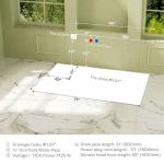 Acrylic 2-Person Whirlpool with Hydromassage & LED Lights