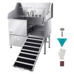 VEVOR Stainless Steel Pet Bathing Station with Storage