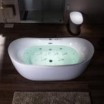 Woodbridge 72" Whirlpool Heated Soaking Bathtub